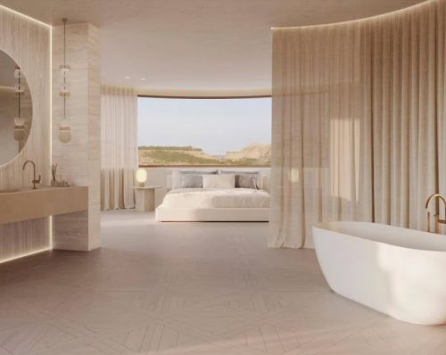 Dekorcsempe, Porcelanosa Canal Roma Marfil 45x120