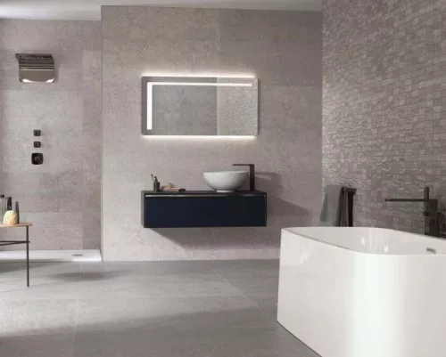 Dekorcsempe, Porcelanosa Mosaico Prada Acero 45x120