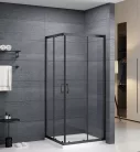Zuhanykabin, Roltechnik Albis Black szögletes zuhanykabin, fekete 80x80 N0788