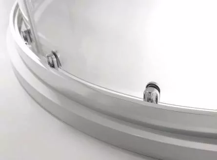 Zuhanykabin, Roltechnik Mundis íves zuhanykabin brillant profil/tweed üveg 90x90x165 N0805