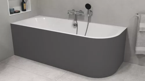 Kád, Sapho Polysan Viva L Monolith aszimmetrikus kád 170x75 fehér/carina 70119M.41