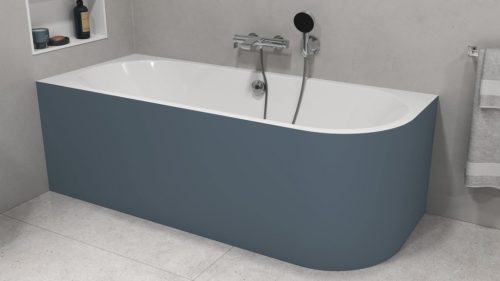 Kád, Sapho Polysan Viva L Monolith aszimmetrikus kád 170x75 fehér/siena 70119M.42