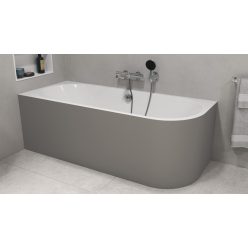   Kád, Sapho Polysan Viva L Monolith aszimmetrikus kád 170x75 fehér/agila 70119M.43