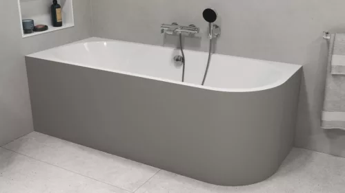 Kád, Sapho Polysan Viva L Monolith aszimmetrikus kád 170x75 fehér/agila 70119M.43