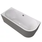 Kád, Sapho Polysan Viva L Monolith aszimmetrikus kád 170x75 fehér/agila 70119M.43