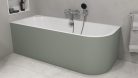 Kád, Sapho Polysan Viva L Monolith aszimmetrikus kád 170x75 fehér/verde 70119M.44