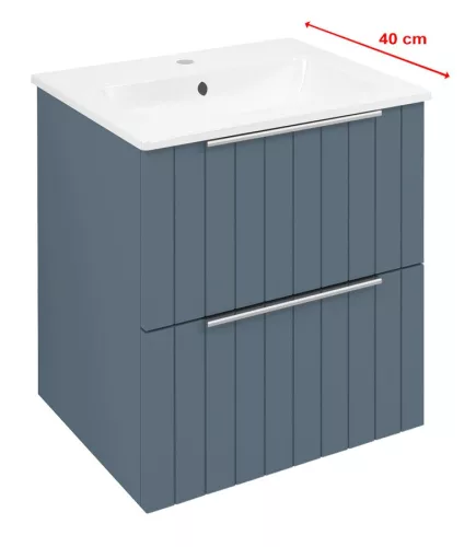 Alsó szekrény, Sapho Cirasa mosdótartó szekrény 2 fiókkal, 48x54x39 cm siena strip CR492-4242S