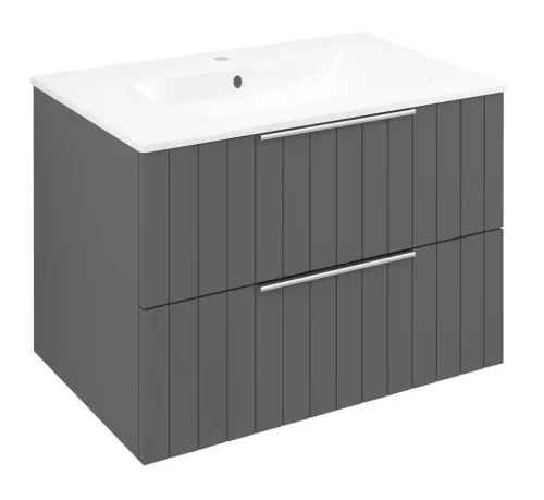 Alsó szekrény, Sapho Cirasa mosdótartó szekrény 2 fiókkal, 69,8x52x46 cm carina strip CR701-4141S