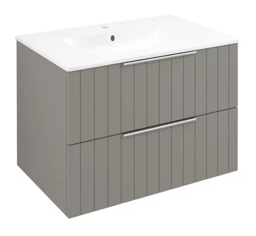 Alsó szekrény, Sapho Cirasa mosdótartó szekrény 2 fiókkal, 69,8x52x46 cm agila strip CR701-4343S