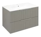 Alsó szekrény, Sapho Cirasa mosdótartó szekrény 2 fiókkal, 79,8x52x46 cm agila strip CR801-4343S