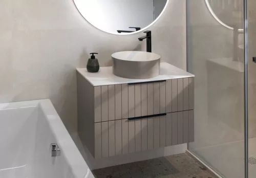 Alsó szekrény, Sapho Cirasa mosdótartó szekrény 2 fiókkal, 79,8x52x46 cm agila strip CR801-4343S