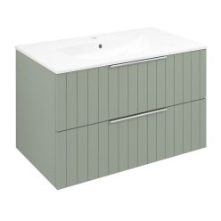   Alsó szekrény, Sapho Cirasa mosdótartó szekrény 2 fiókkal, 79,8x52x46 cm verde strip CR801-4444S