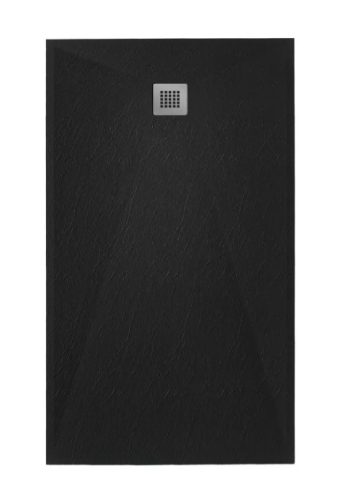 Zuhanytálca, West Zara 90x180 cm, black
