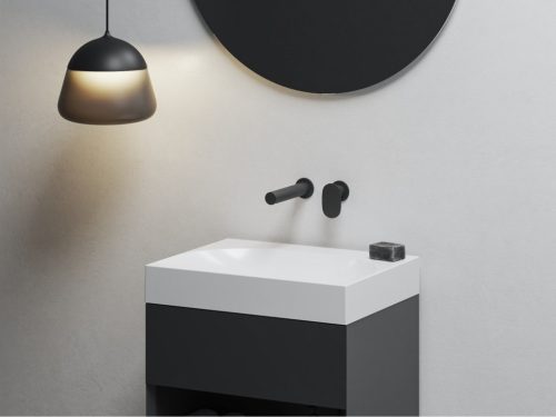 Falba süllyesztett csaptelep, Ravak Spring SG 019.20BLM.O1 mosdó csaptelep, matt fekete X070546