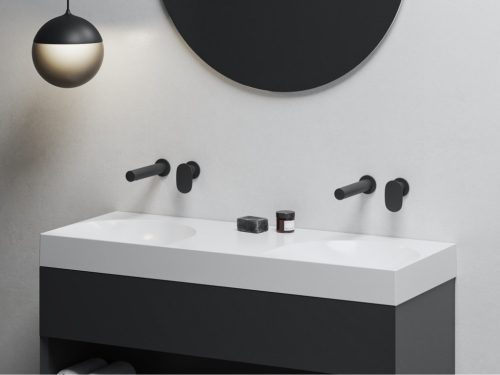 Falba süllyesztett csaptelep, Ravak Spring SG 019.20BLM.O1 mosdó csaptelep, matt fekete X070546