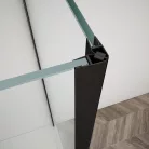 Zuhanykabin, Sapho Trinity Black szögletes zuhanykabin, átlátszó üveggel 100x100 GT2210-10C-B