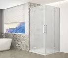 Zuhanykabin, Sapho Trinity Chrome szögletes zuhanykabin, matt üveggel 100x100 GT2210-10M-CH