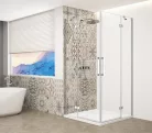Zuhanykabin, Sapho Trinity Chrome szögletes zuhanykabin, átlátszó üveggel 110x110 GT2211-11C-CH