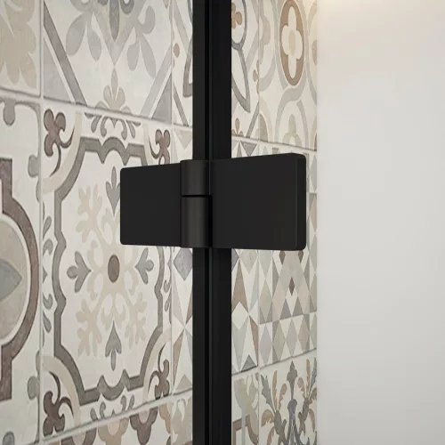 Zuhanykabin,Sapho Trinity Black szögletes zuhanykabin,átlátszó üveg,balos 80x100 GT5610-80CL-B