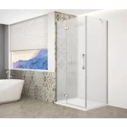   Zuhanykabin,Sapho Trinity Chrome szögletes zuhanykabin,matt üveg,balos 90x100 GT5610-90ML-CH