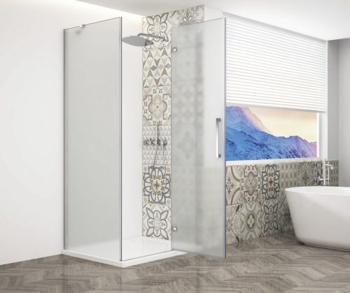 Zuhanykabin,Sapho Trinity Chrome szögletes zuhanykabin,matt üveg,jobbos 90x100 GT5610-90MR-CH