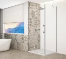 Zuhanykabin,Sapho Trinity Chrome szögletes zuhanykabin,átlátszó üveg,balos 100x120 GT5612-10CL-CH