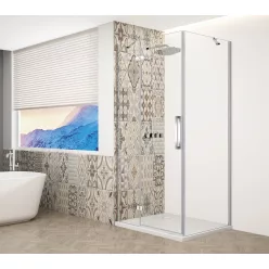  Zuhanykabin,Sapho Trinity Chrome szögletes zuhanykabin,átlátszó üveg,balos 100x120 GT5612-10CL-CH