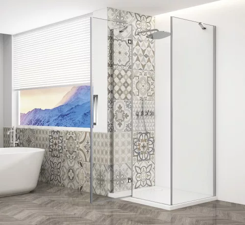 Zuhanykabin,Sapho Trinity Chrome szögletes zuhanykabin,átlátszó üveg,balos 100x120 GT5612-10CL-CH