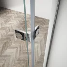 Zuhanykabin,Sapho Trinity Chrome szögletes zuhanykabin,matt üveg,balos 100x120 GT5612-10ML-CH