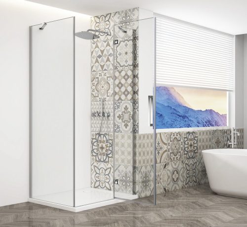 Zuhanykabin,Sapho Trinity Chrome szögletes zuhanykabin,átlátszó üveg,jobb 110x120 GT5612-11CR-CH