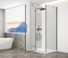 Zuhanykabin,Sapho Trinity Black szögletes zuhanykabin,matt üveg,balos 110x120 GT5612-11ML-B