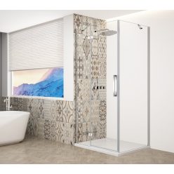   Zuhanykabin,Sapho Trinity Chrome szögletes zuhanykabin,átlátszó üveg,balos 80x120 GT5612-80CL-CH