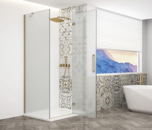 Zuhanykabin,Sapho Trinity Gold Matt szögletes zuhanykabin,matt üveg,jobbos 80x120 GT5612-80MR-G