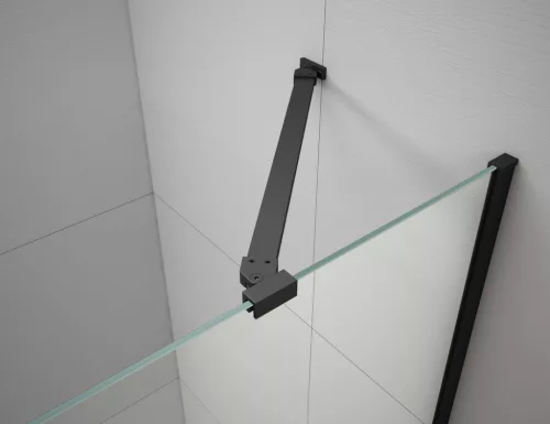 Zuhanykabin,Sapho Trinity Black szögletes zuhanykabin,átlátszó üveg,balos 90x120 GT5612-90CL-B