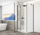 Zuhanykabin,Sapho Trinity Black szögletes zuhanykabin,átlátszó üveg,balos 90x120 GT5612-90CL-B