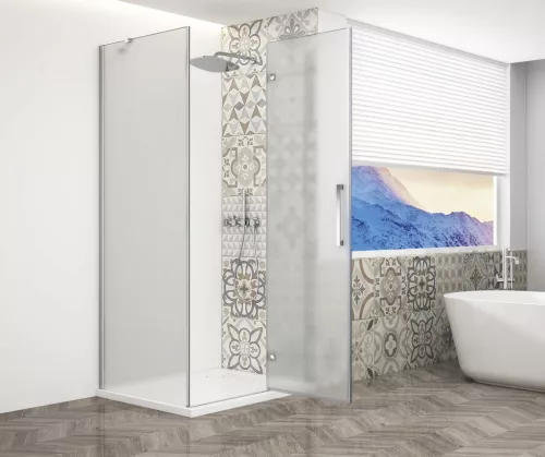 Zuhanykabin,Sapho Trinity Chrome szögletes zuhanykabin,matt üveg,jobbos 90x120 GT5612-90MR-CH