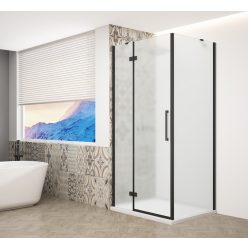   Zuhanykabin,Sapho Trinity Black szögletes zuhanykabin,matt üveg,balos 110x80 GT5680-11ML-B