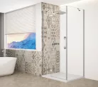 Zuhanykabin,Sapho Trinity Chrome szögletes zuhanykabin,átlátszó üveg,balos 120x80 GT5680-12CL-CH