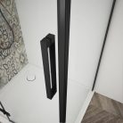 Zuhanykabin,Sapho Trinity Black szögletes zuhanykabin,matt üveg,jobbos 120x80 GT5680-12MR-B