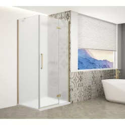   Zuhanykabin,Sapho Trinity Gold Matt szögletes zuhanykabin,matt üveg,jobbos 80x80 GT5680-80MR-G