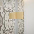 Zuhanykabin,Sapho Trinity Gold Matt szögletes zuhanykabin,átlátszó üveg,balos 90x80 GT5680-90CL-G