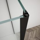 Zuhanykabin,Sapho Trinity Black szögletes zuhanykabin,matt üveg,jobbos 90x80 GT5680-90MR-B