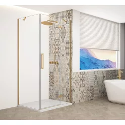   Zuhanykabin,Sapho Trinity Gold Matt szögletes zuhanykabin,átlátszó üveg,jobb 120x90 GT5690-12CR-G