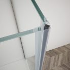 Zuhanykabin,Sapho Trinity Chrome szögletes zuhanykabin,matt üveg,balos 120x90 GT5690-12ML-CH