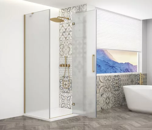 Zuhanykabin,Sapho Trinity Gold Matt szögletes zuhanykabin,matt üveg,jobbos 120x90 GT5690-12MR-G