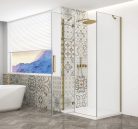 Zuhanykabin,Sapho Trinity Gold Matt szögletes zuhanykabin,átlátszó üveg,balos 80x90 GT5690-80CL-G