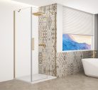 Zuhanykabin,Sapho Trinity Gold Matt szögletes zuhanykabin,átlátszó üveg,jobb 80x90 GT5690-80CR-G