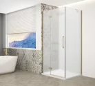 Zuhanykabin,Sapho Trinity Gold Matt szögletes zuhanykabin,matt üveg,balos 80x90 GT5690-80ML-G