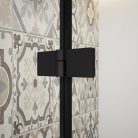 Zuhanykabin,Sapho Trinity Black szögletes zuhanykabin,matt üveg,jobbos 90x90 GT5690-90MR-B