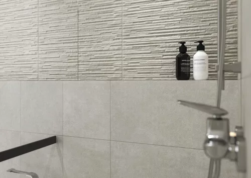 Dekorcsempe, Cersanit Fresh Moss PS808 grey Micro Structure 29,8x59,8cm